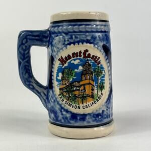 Hearst Castle San Simeon CA Miniature Novelty Mug Cup Travel Souvenir Vintage